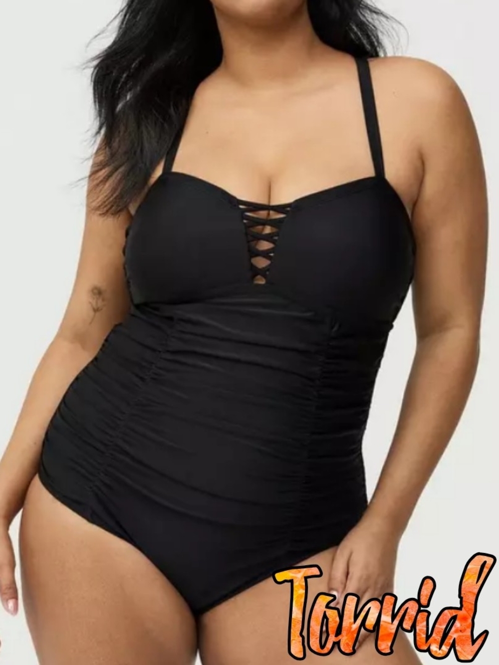 Torrid Ruched One-Piece Swimsuit